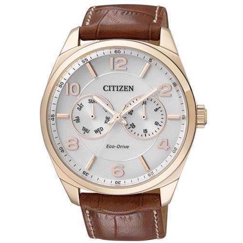 Image of blank forgyldt stål quartz med Eco-Drive Herre ur fra Citizen